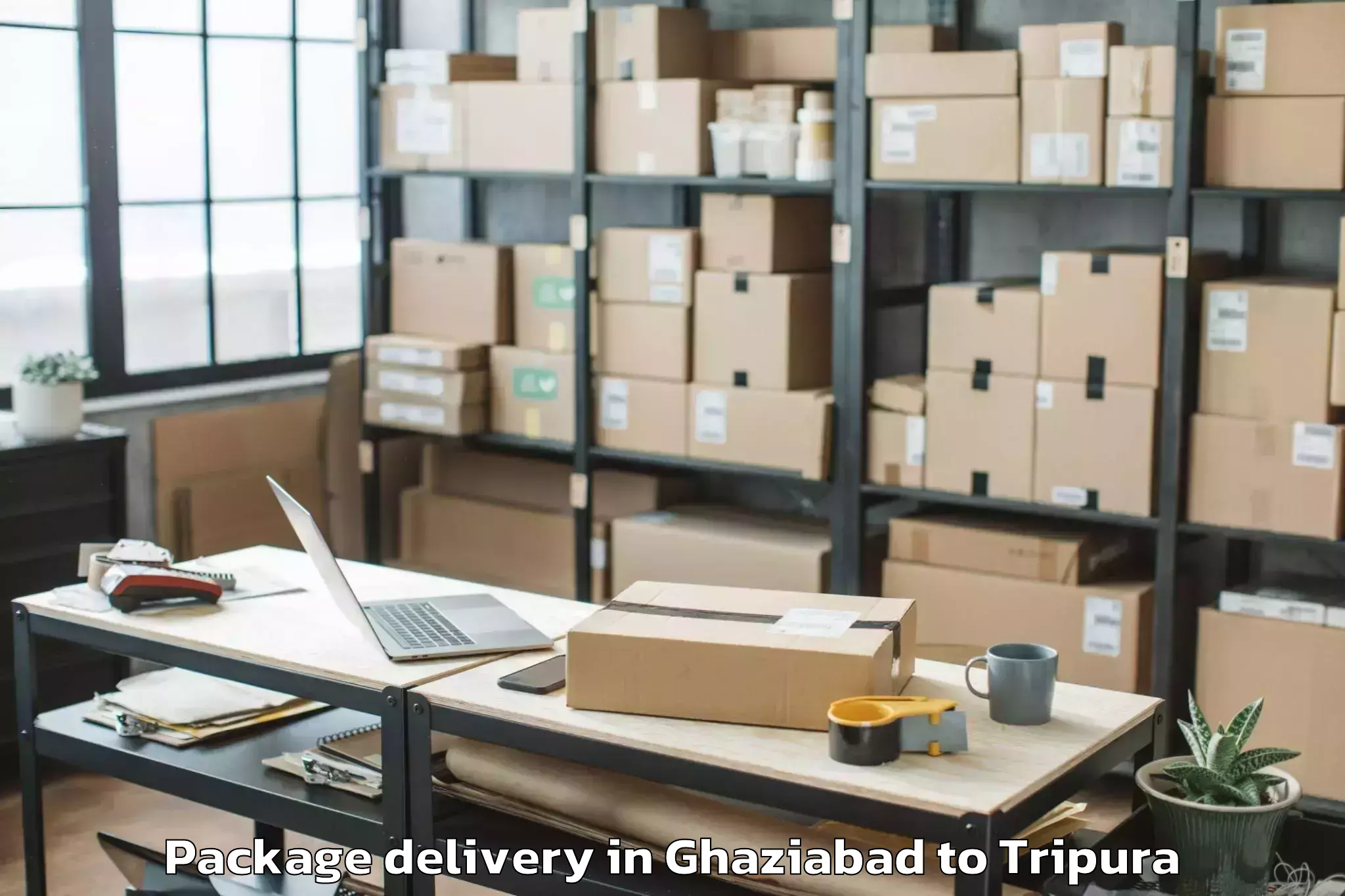 Book Your Ghaziabad to Santirbazar Package Delivery Today